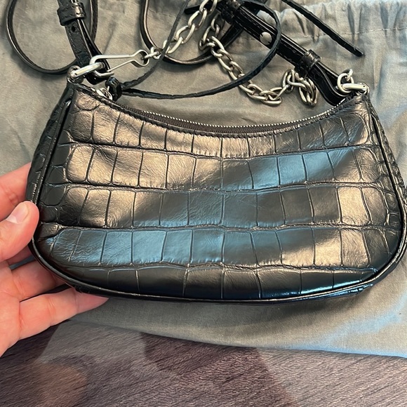 Balenciaga Women's Black Le Cagole Mini Purse With Chain - Picture 3 of 6